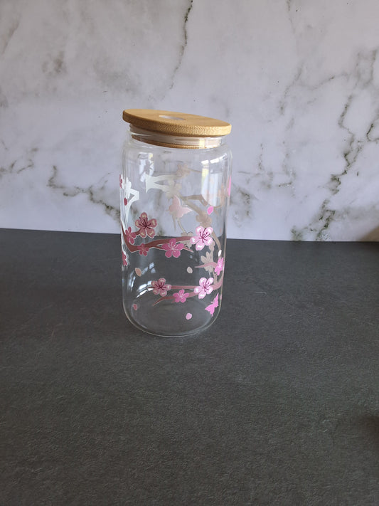 Cherry Blossom Glass Tumbler