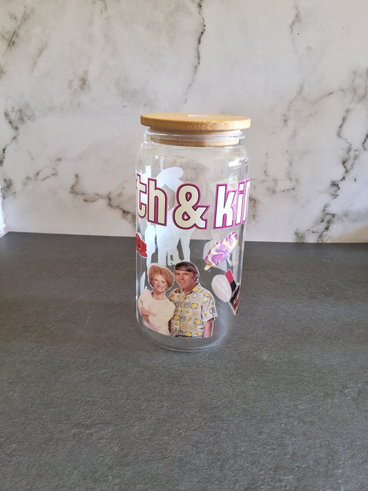 Kath and Kim Glass Tumbler